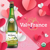 Val de France, Non-Alcoholic, Reduced Calorie, Organic and OU Kosher Sparkling Juice (Raspberry), 25.4 Fl Oz (1 bottle)