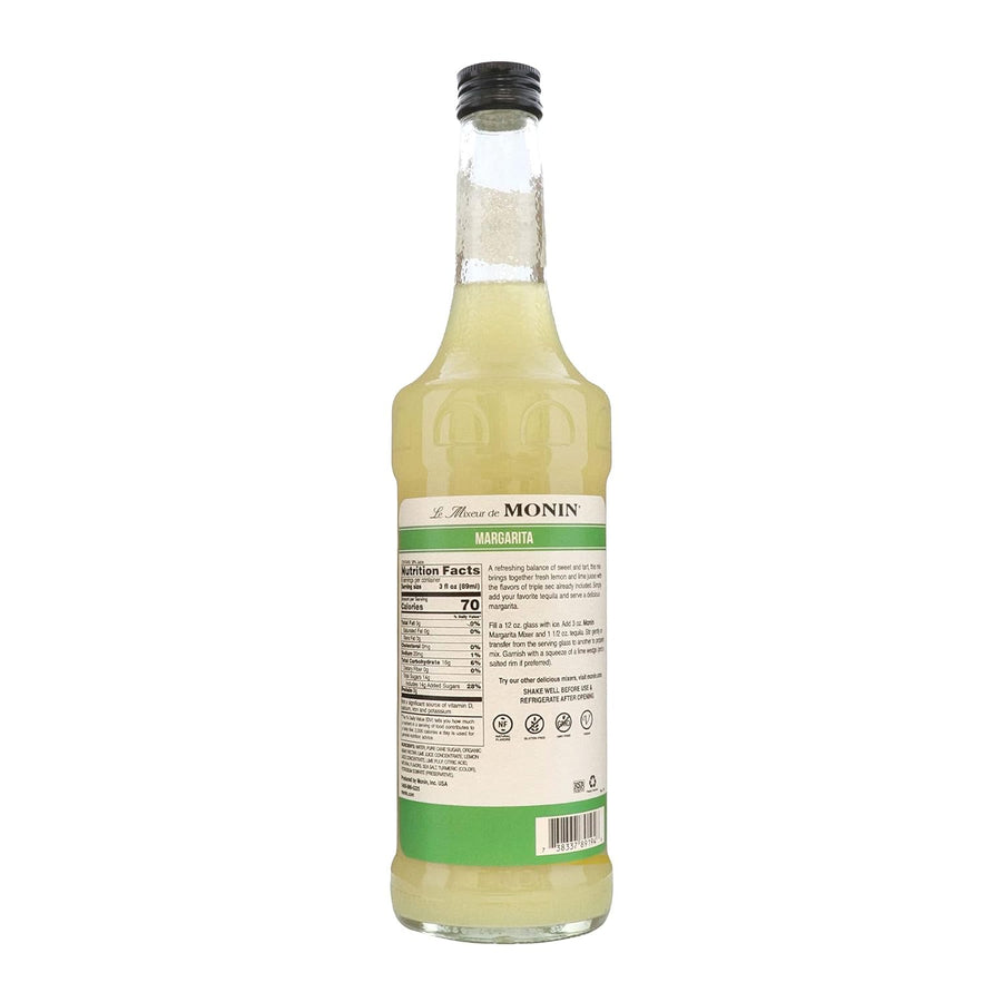 Monin - HomeCrafted Margarita Cocktail Mixer, Ready-to-Use Drink Mix, Well Balanced and Made with Real Citrus Juices, DIY Cocktails, Just Add Tequila, Perfect on the Rocks or Frozen (750 ml)