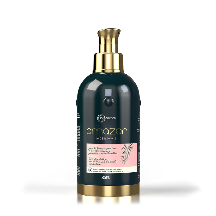 Brscience Amazon Forest Hair Protectant Spray From Heat, Protector de Calor para el Cabello, Leave-In with Coconut, Pracaxi & Buriti Oils, Anti-Frizz Organic Heat Protectant Spray | 6.76 Fl Oz