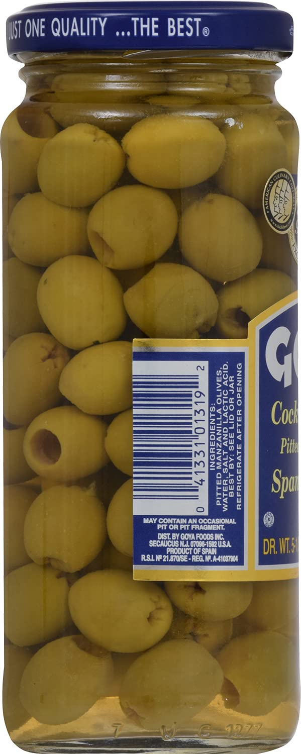 Goya Foods Cocktail Pitted Olives, 5.5 oz