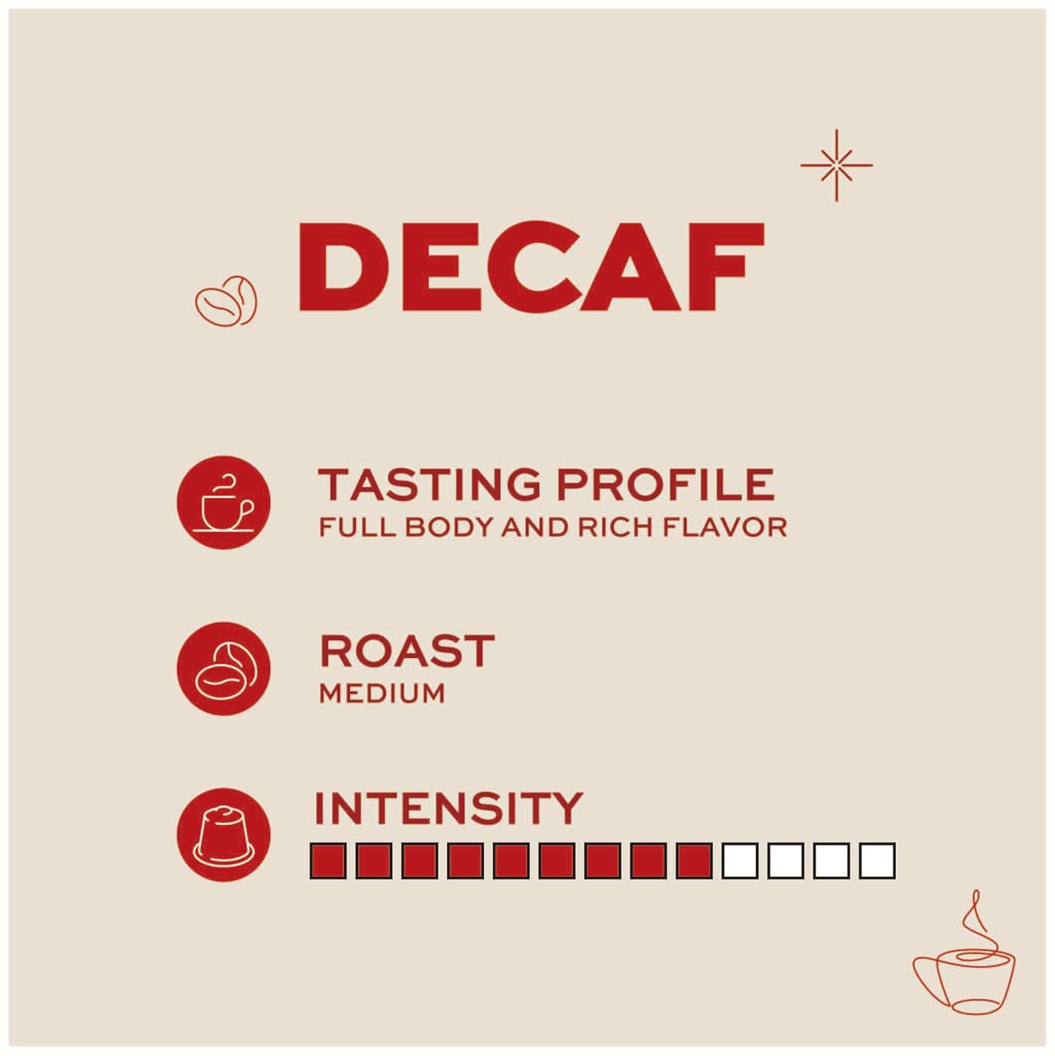 Kimbo 10 Count Espresso Decaf Capsules in Aluminium - Smooth & Rich Italian Roast for Nespresso