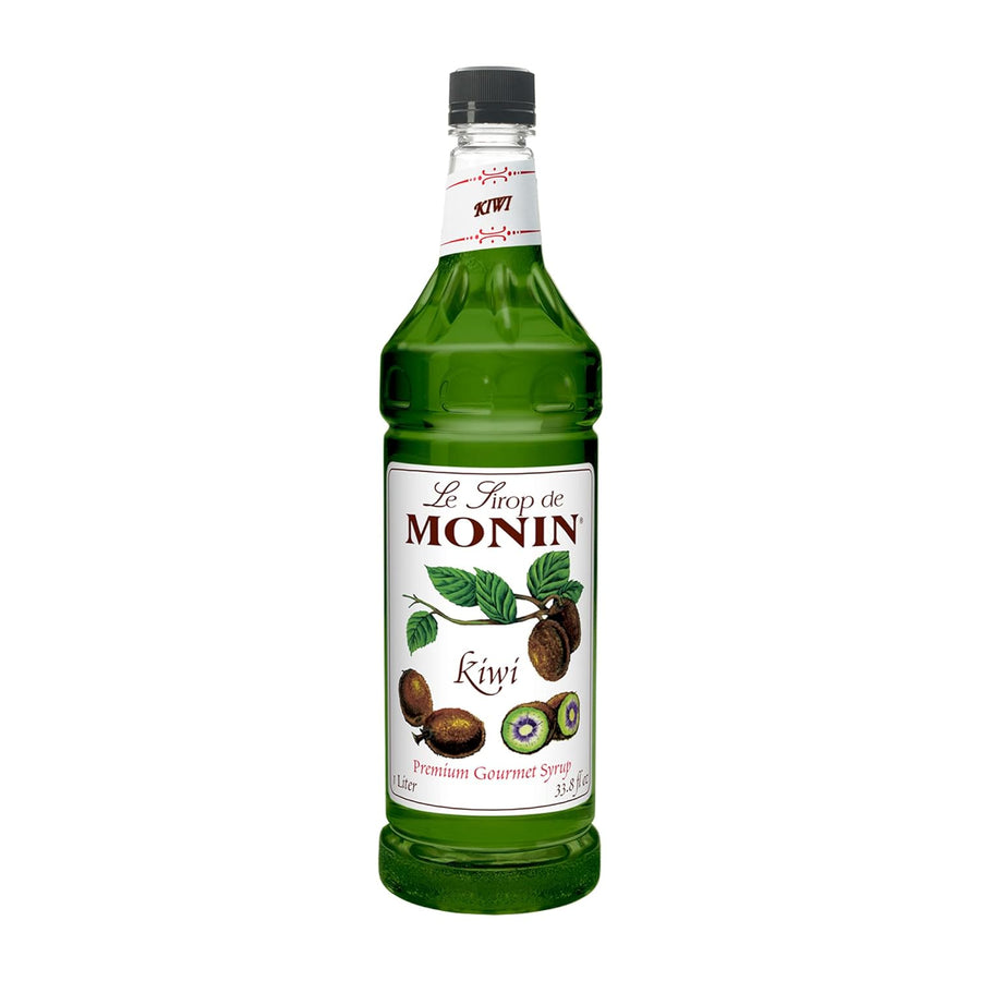Monin Flavored Syrup, Kiwi, 33.8-Ounce Plastic Bottle ( 1 liter)