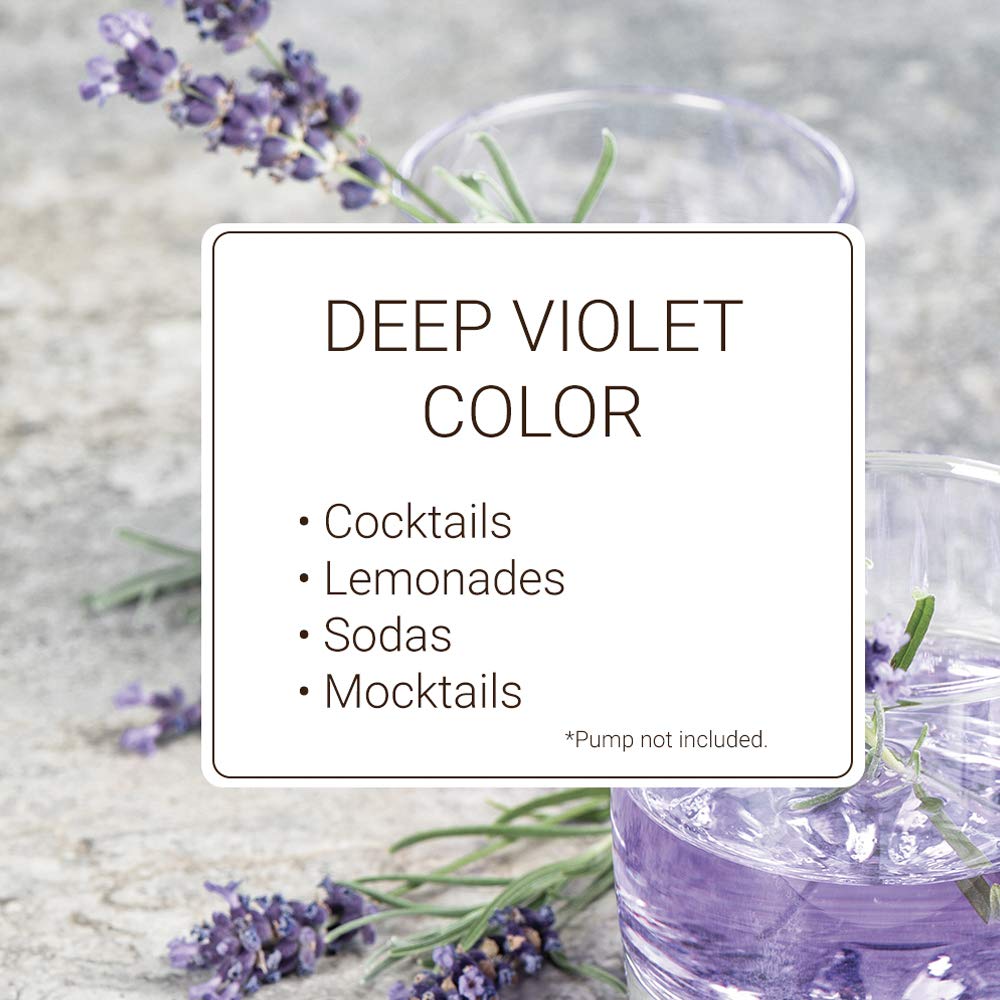 Monin - Lavender Syrup, Aromatic and Floral, Natural Flavors, Great for Cocktails, Lemonades, and Sodas, Non-GMO, Gluten-Free (1 Liter)