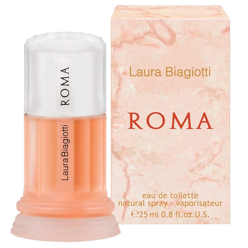 Roma - Eau de Toilette Spray Perfume for Women - Fusion of Sweetness & Passion With Notes of Rose, Jasmine, Bergamot & Mint - 0.8oz
