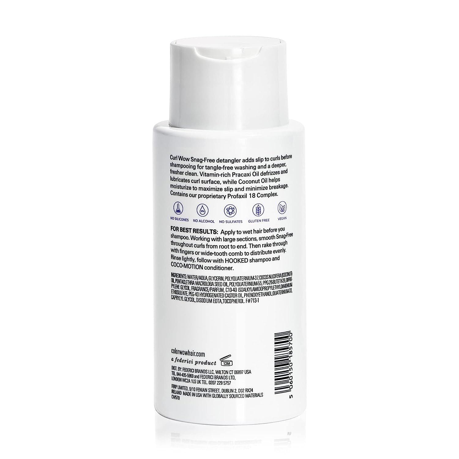 Curl Wow Snag-Free Pre-Shampoo Detangler – Adds slip to curls before you shampoo for tangle-free washing and a deeper, fresher clean; reduce breakage