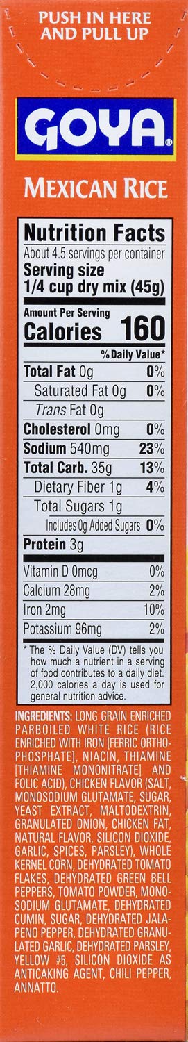 Goya Mexican Rice Mix, Chicken Flavor, 7 Ounce