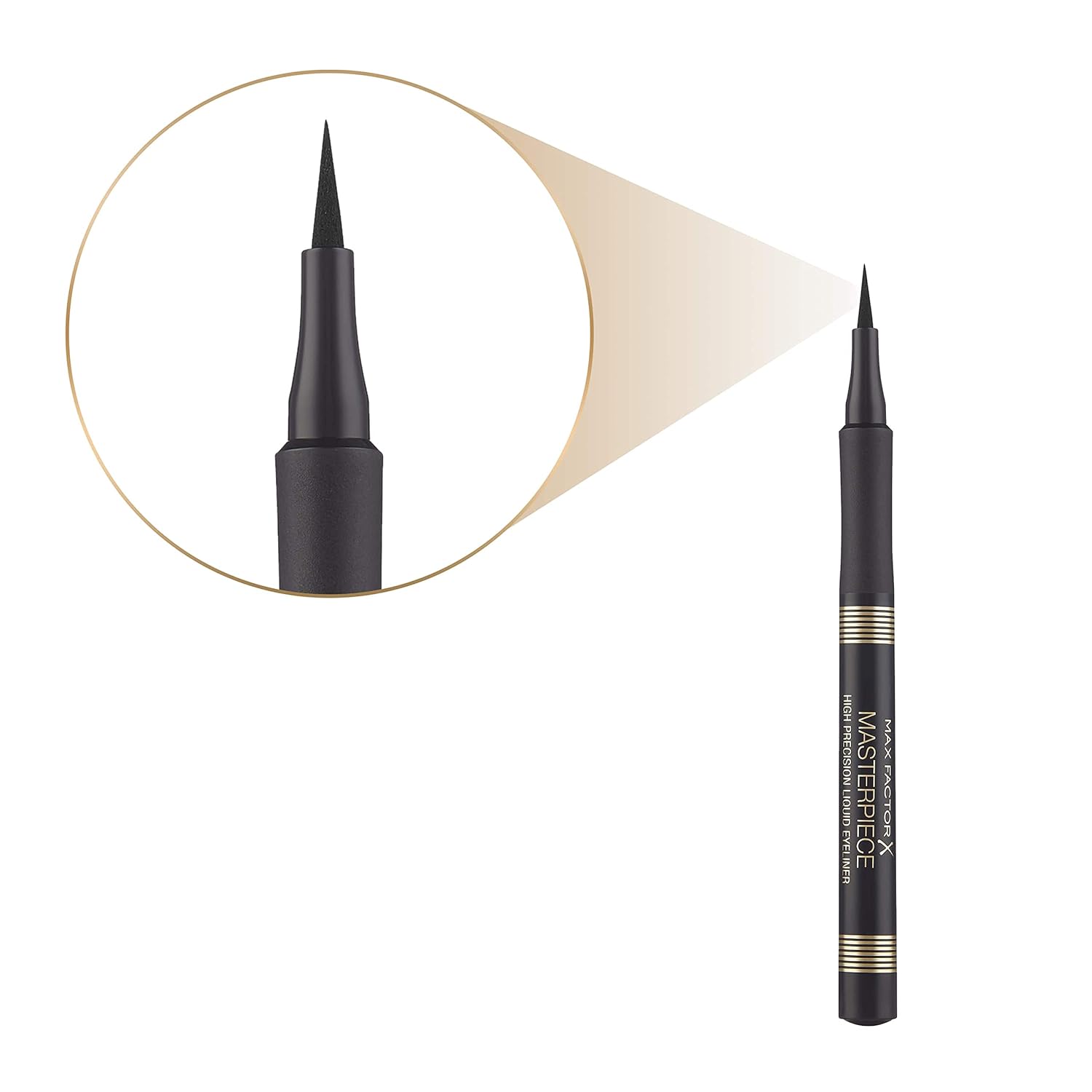 Max Factor Masterpiece Liquid Eyeliner Velvet Black Porcelain 030, 0.001 Ounce