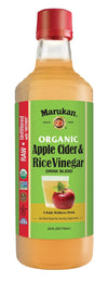 Marukan Organic Apple Cider Vinegar & Rice Vinegar Drink Blend, 24 Ounce Glass Bottle (Pack of 1)