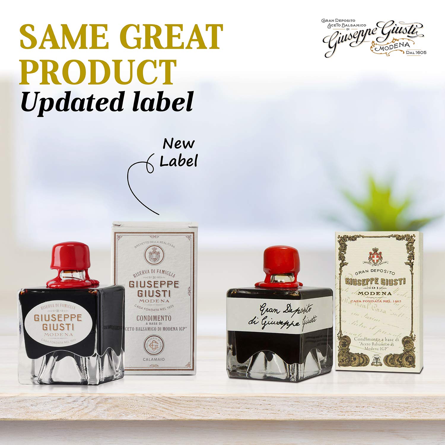 Giuseppe Giusti Calamaio di Vittoria Italian Balsamic Vinegar Made in Modena, Italy - Family Reserve Piccole Donne - Gourmet, Cask Aged 50ml Bottle of Premium Balsamic Vinegar