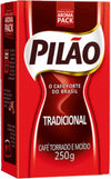 Pilao Brazilian roasted ground coffee - strong bodied robust 250g-