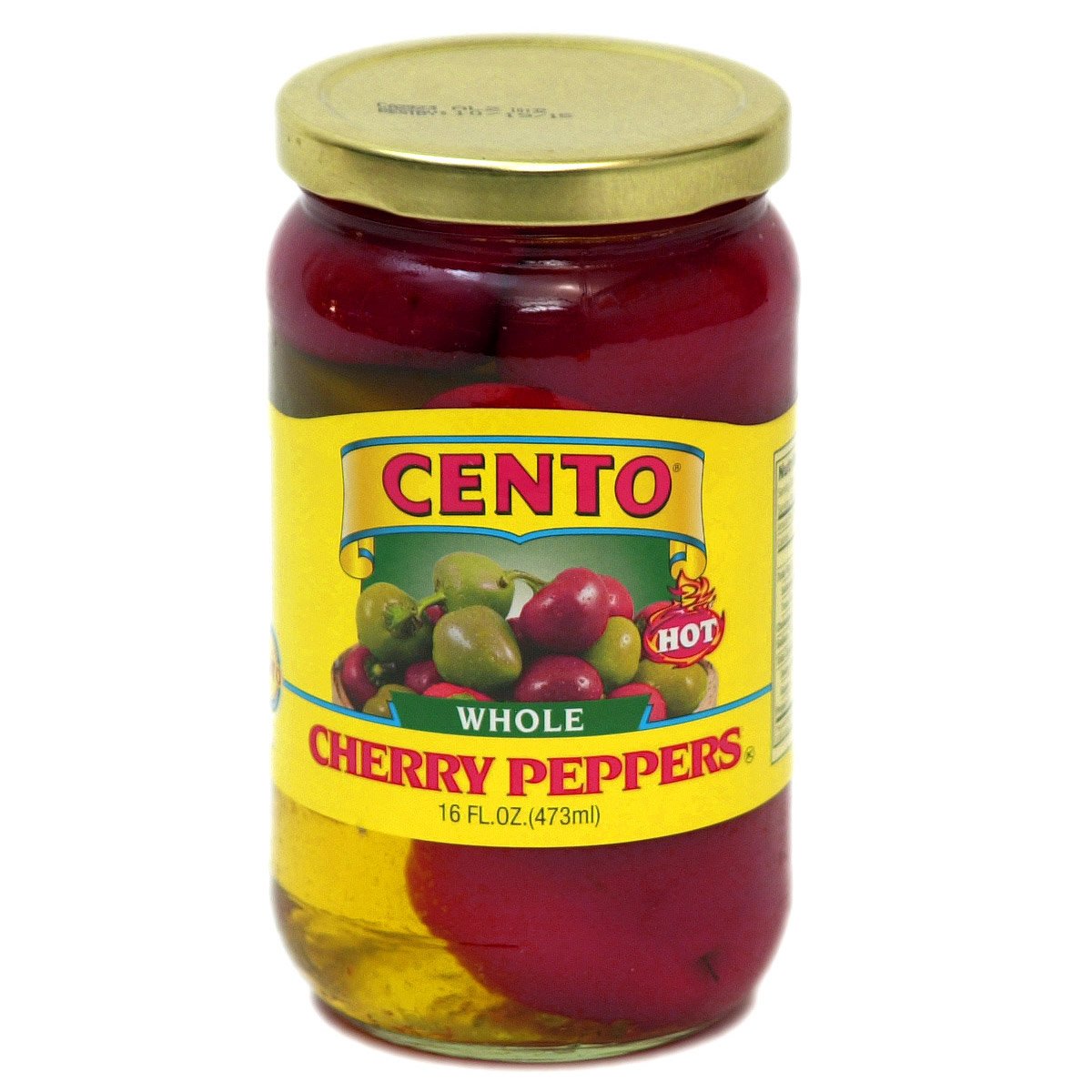 Cento Peppers,Cherry,Whole 16 Fl Oz