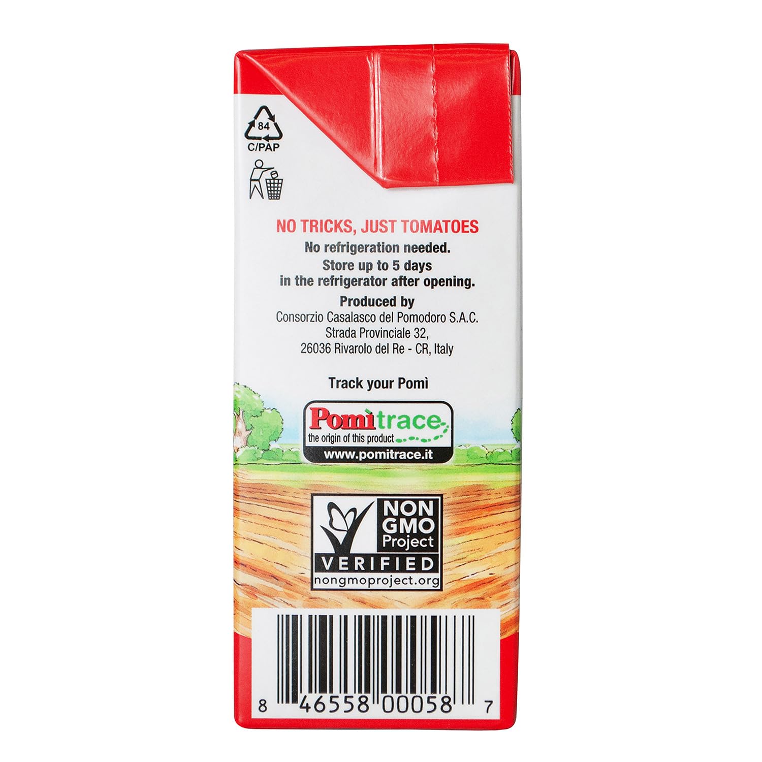 Pomì Strained Tomatoes - Creamy, Velvety Italian Tomato Puree with a Touch of Salt, No Additives or Preservatives - Pureed Tomatoes Made from 100% Fresh Italian Tomatoes - 13.8oz