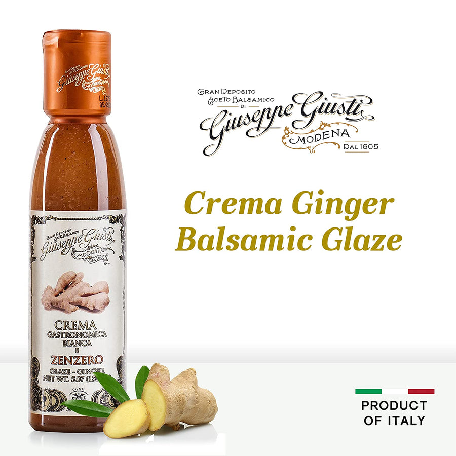 Giuseppe Giusti Crema Ginger Balsamic Glaze of Modena - 150 ml - Pack of 1