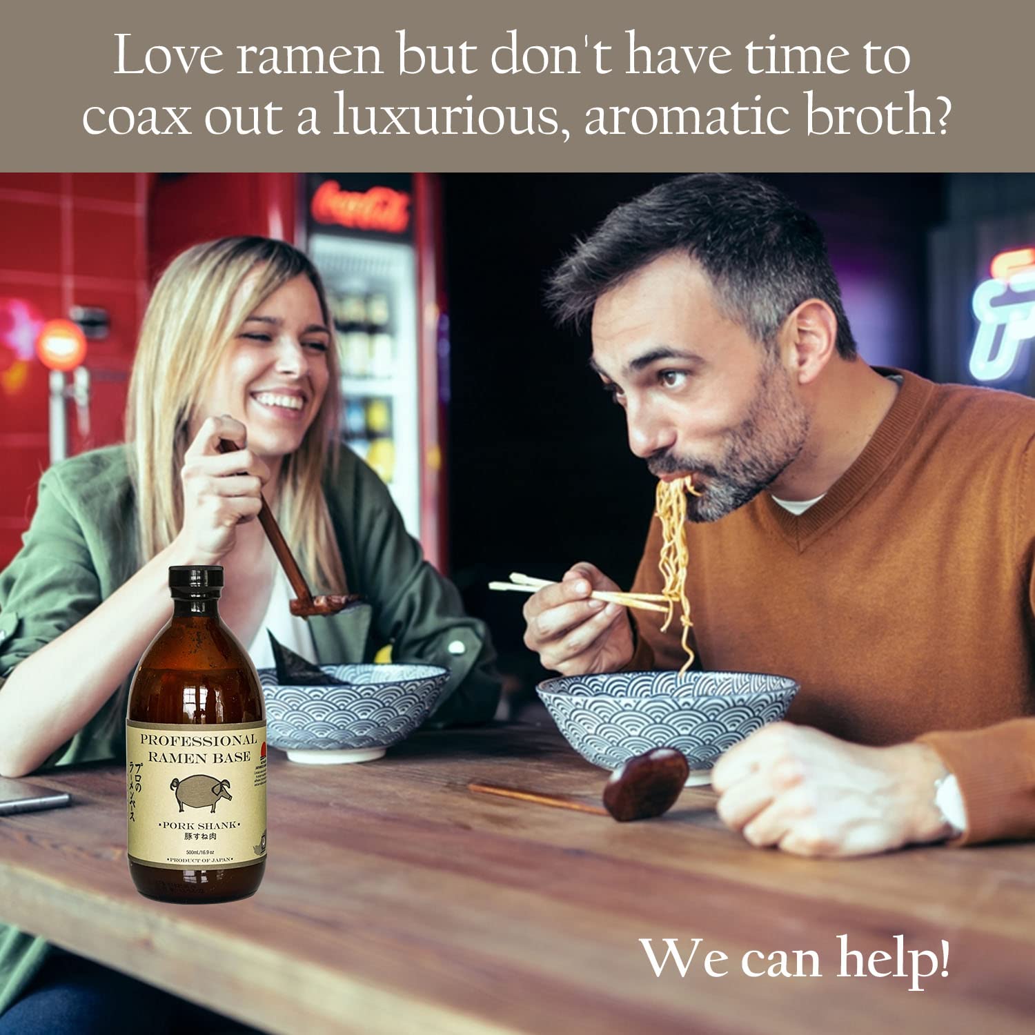 Tsuki Pork Shank Professional Ramen Base (500 ml) - Authentic Japanese Ramen Base for Instant Noodles, Soup & Broth - Gourmet Umami Seasoning with Pork Extracts, Soy Sauce & Spices for Asian Recipes