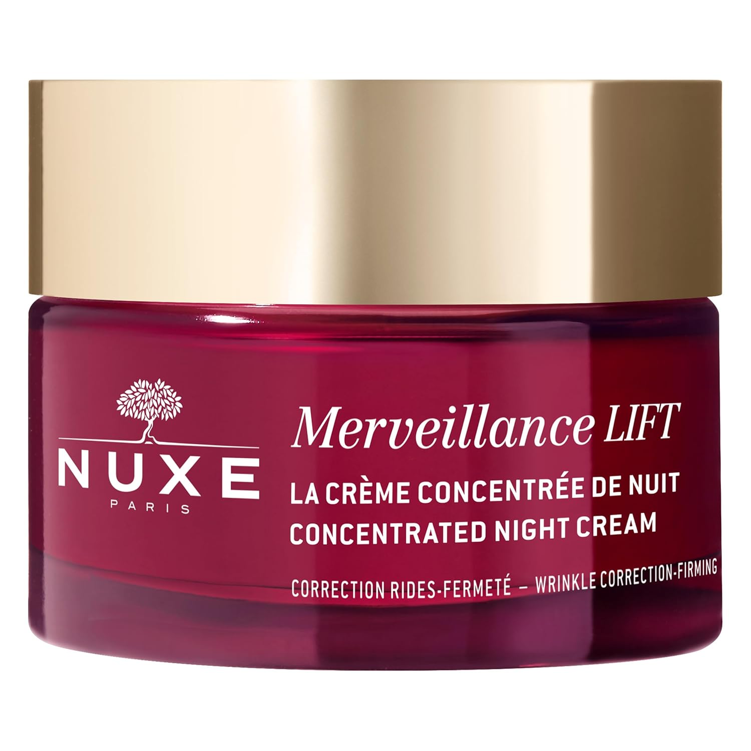 NUXE Merveillance Lift Night Cream - Face Anti-Aging Moisturizer. Hydrating Care for Smoothing Fine Lines and Skin Brightening, 1.7 Fl.Oz.