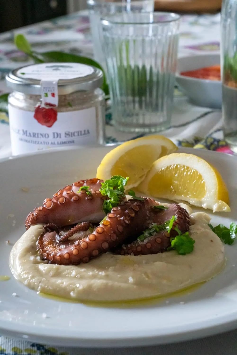 Lemon Salt 200g Furantoi-Kutorera Inc. Sicily Italy production (Italian Lemon Sicilia salt by Frantoi Cutrera)