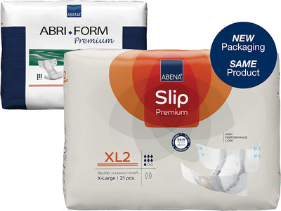 Abena Slip Premium Incontinence Briefs, Level 2, (Extra Small to Extra Large Sizes), Extra Large, 21 Count