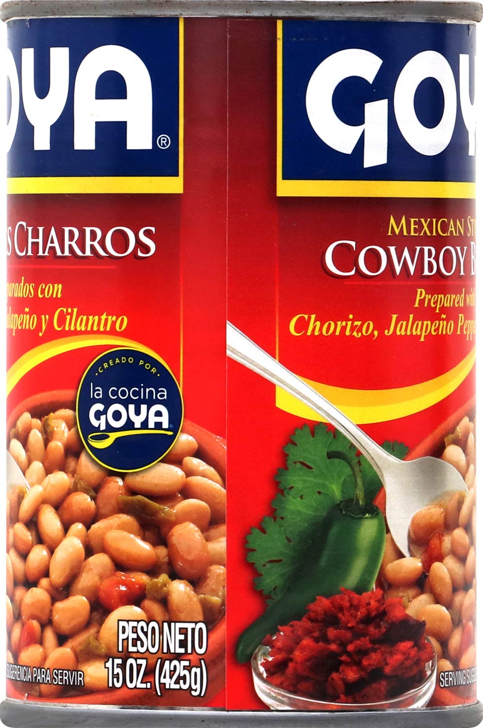 Goya Foods Mexican Style Cowboy Beans in Sauce, 15 Ounce