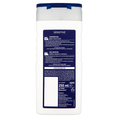 Nivea Shower Gel Men 250Ml Sensitive