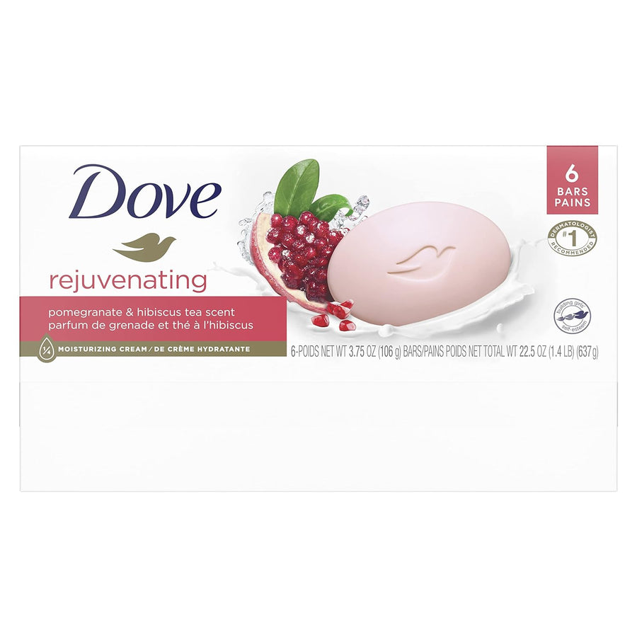 Dove Beauty Bar Gentle Skin Cleanser For Softer and Smoother Skin Rejuvenating More Moisturizing Than Bar Soap, 3.75 Ounce
