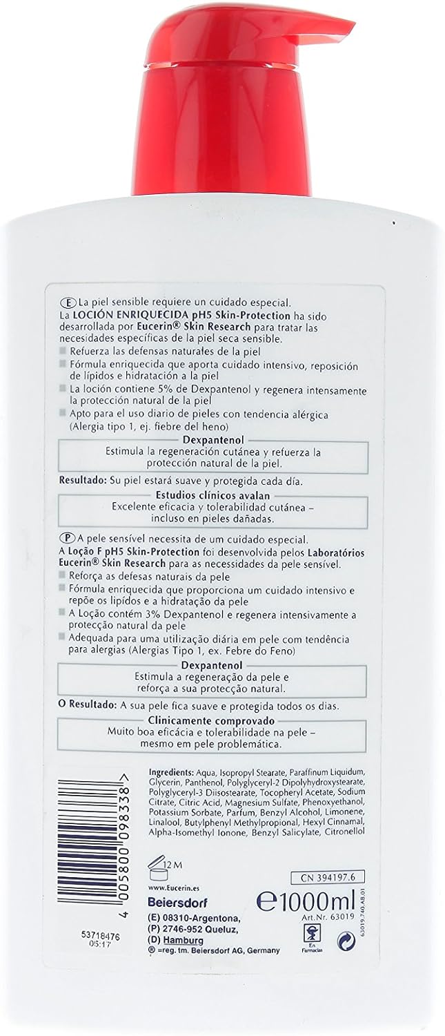 Eucerin Ph5 Skin-Protection Loción Enriquecida 1000Ml