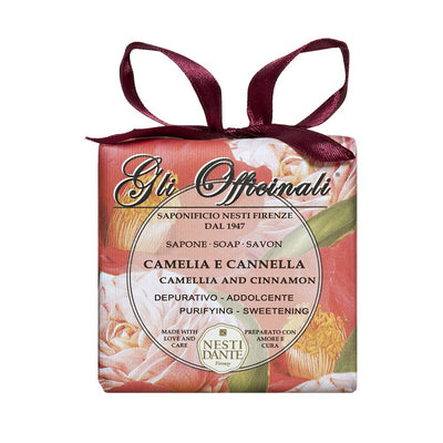 Nesti Dante Gli Officinali Soap, Camellia and Cinnamon/Purifying and Sweetening, 7 Ounce