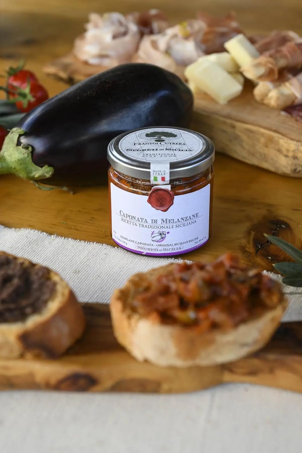 Farmer tomato sauce - Traditional Sicilian Recipe (Eggplant Caponata)