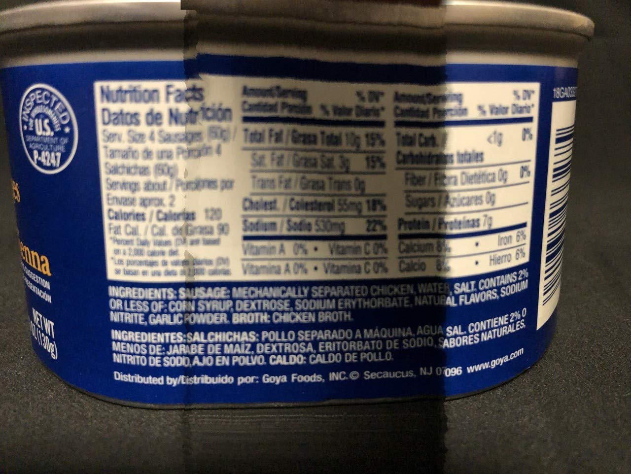 Goya Chicken Vienna Sausages 5 Ounces (1 Pack) Salchichas