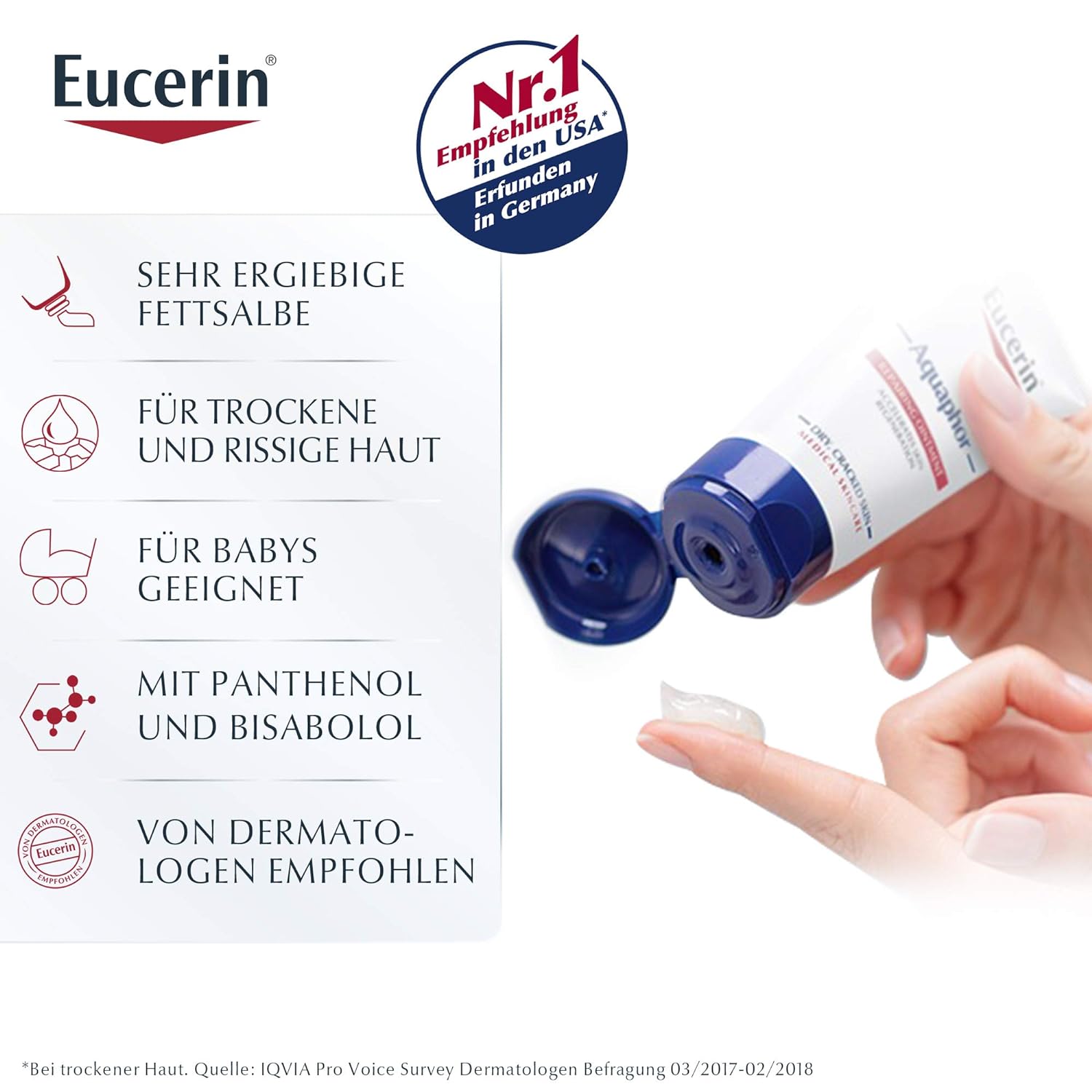 Eucerin Aquaphor Protect & Repair Salbe, 220 ml Ointment