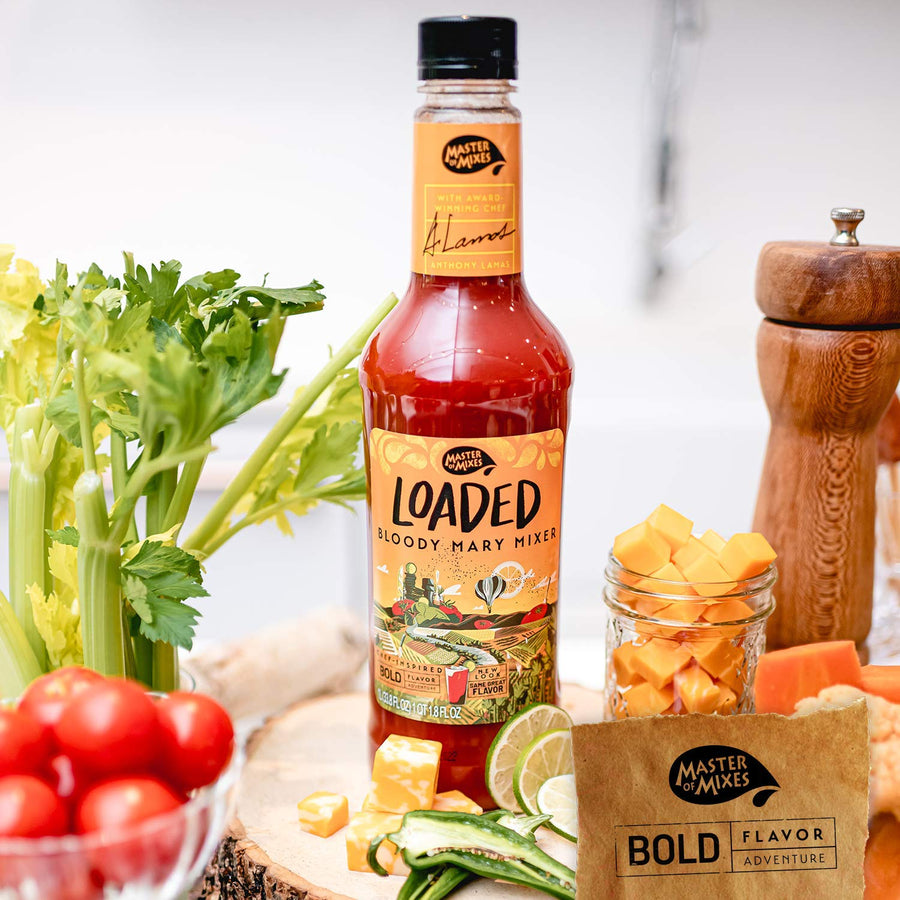 Master of Mixes Loaded Bloody Mary Drink Mix, Ready To Use, 1.75 Liter Bottle (59.2 Fl Oz), Individually Boxed