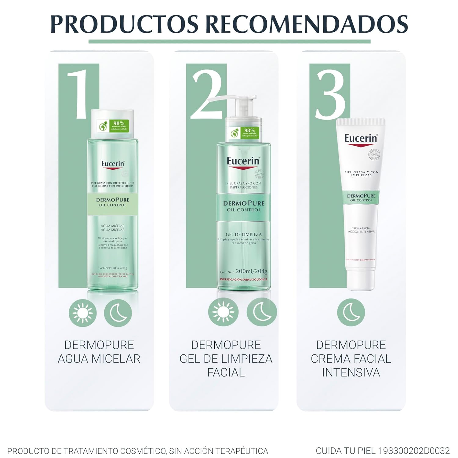 Eucerin Dermopure Oil Control Agua Micelar Piel Grasa 200Ml