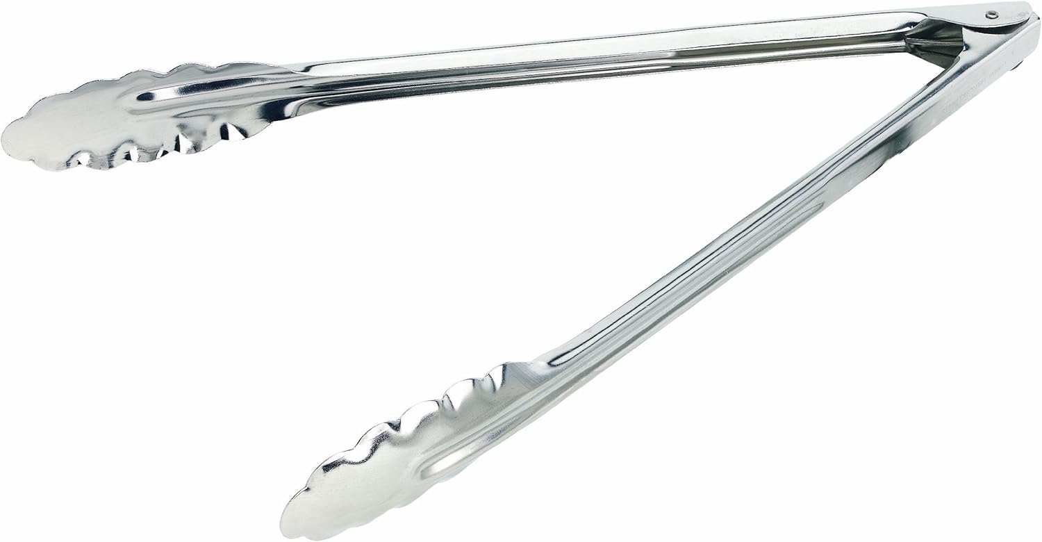 Crestware 9-1/2-Inch Extra Heavy Duty Tong, 1, Silver
