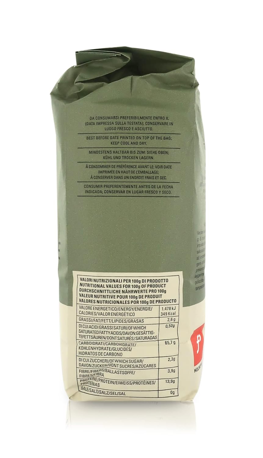 Molino Pasini Flour Mix Ideal for Crispy Pizza, 1 Kg / 2.20 Lb