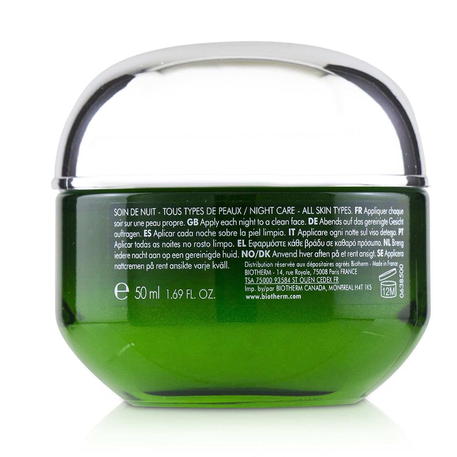Biotherm Skin Oxygen Restoring Overnight Care All Skin Types, 1.7 Ounce, clean