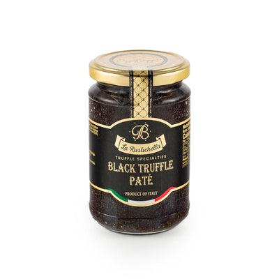 La Rustichella - Black Truffle Pate Large (280g, 9.87 OZ) Vegan, Gluten Free, Cholesterol Free