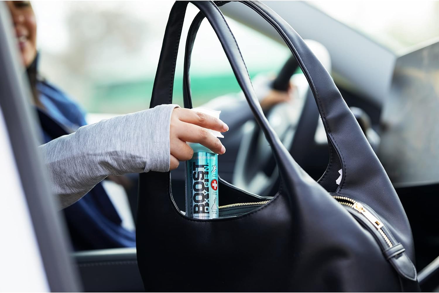 All New 3 Liter Boost Oxygen Supplemental Oxygen to Go | All-Natural Respiratory Support for Health, Wellness, Performance, Recovery and Altitude (Menthol-Eucalyptus, 1 Pack)