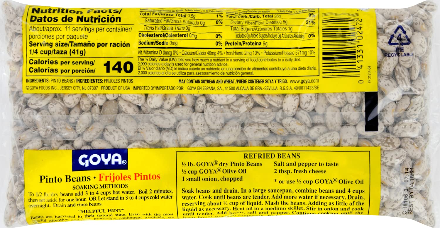 Goya Pinto Beans, Dry, 16 oz