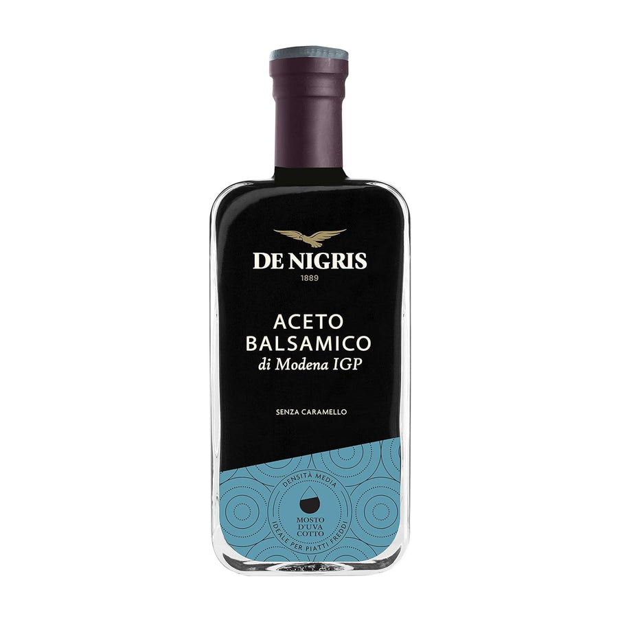De Nigris Balsamic Vinegar Of Modena Excellence Line - Silver Eagle (45% Grape Must) 8,5 Oz (250ml) | Balsamic Vinegar From Modena Italy, Strong And Velvety Taste | Balsamic Vinegar Aged