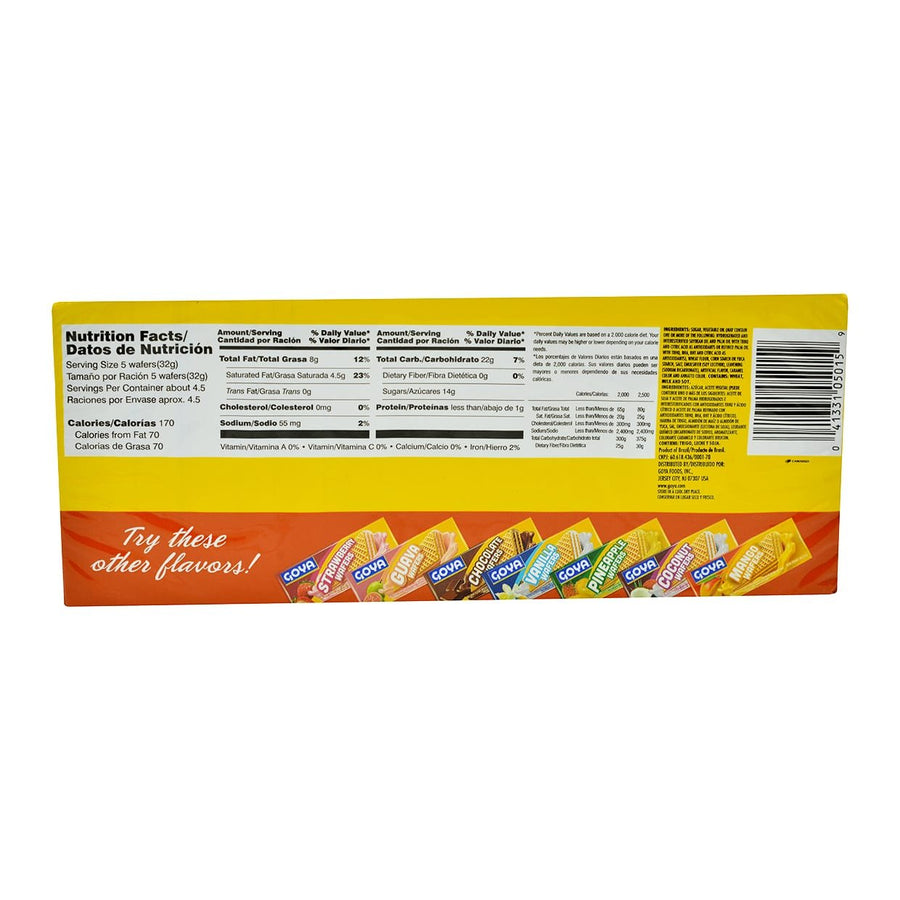Goya Dulce Le Leche Wafer Cookies, 4.94 Ounce
