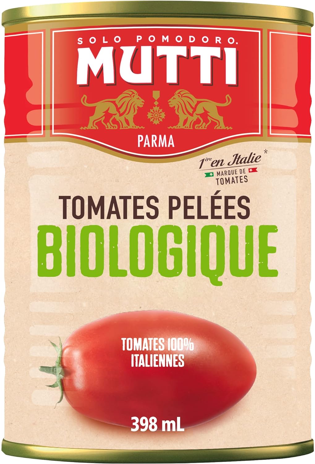 Mutti Organic Whole Peeled Tomatoes (Pelati), 14 oz. | 6 Pack | Italy’s #1 Brand of Tomatoes | Fresh Taste for Cooking | Canned Tomatoes | Vegan Friendly & Gluten Free | No Additives or Preservatives