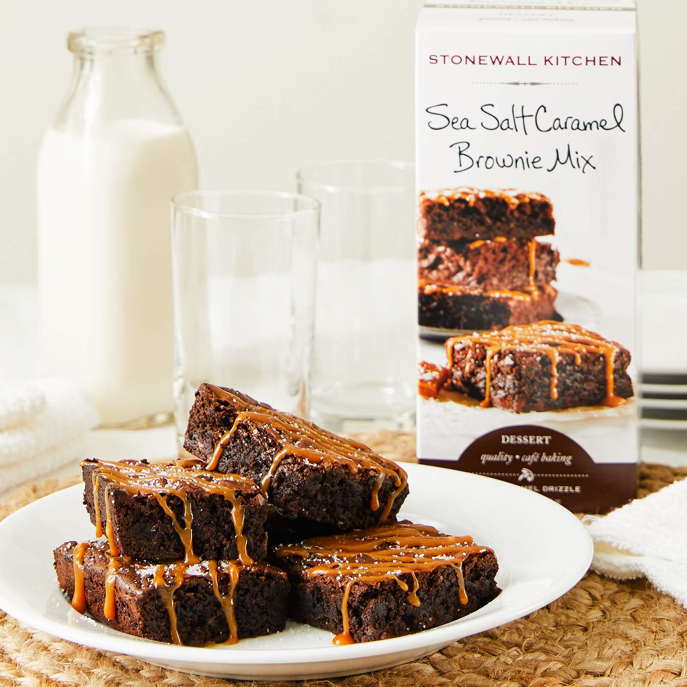 Stonewall Kitchen Sea Salt Caramel Brownie Mix, 17.5 oz
