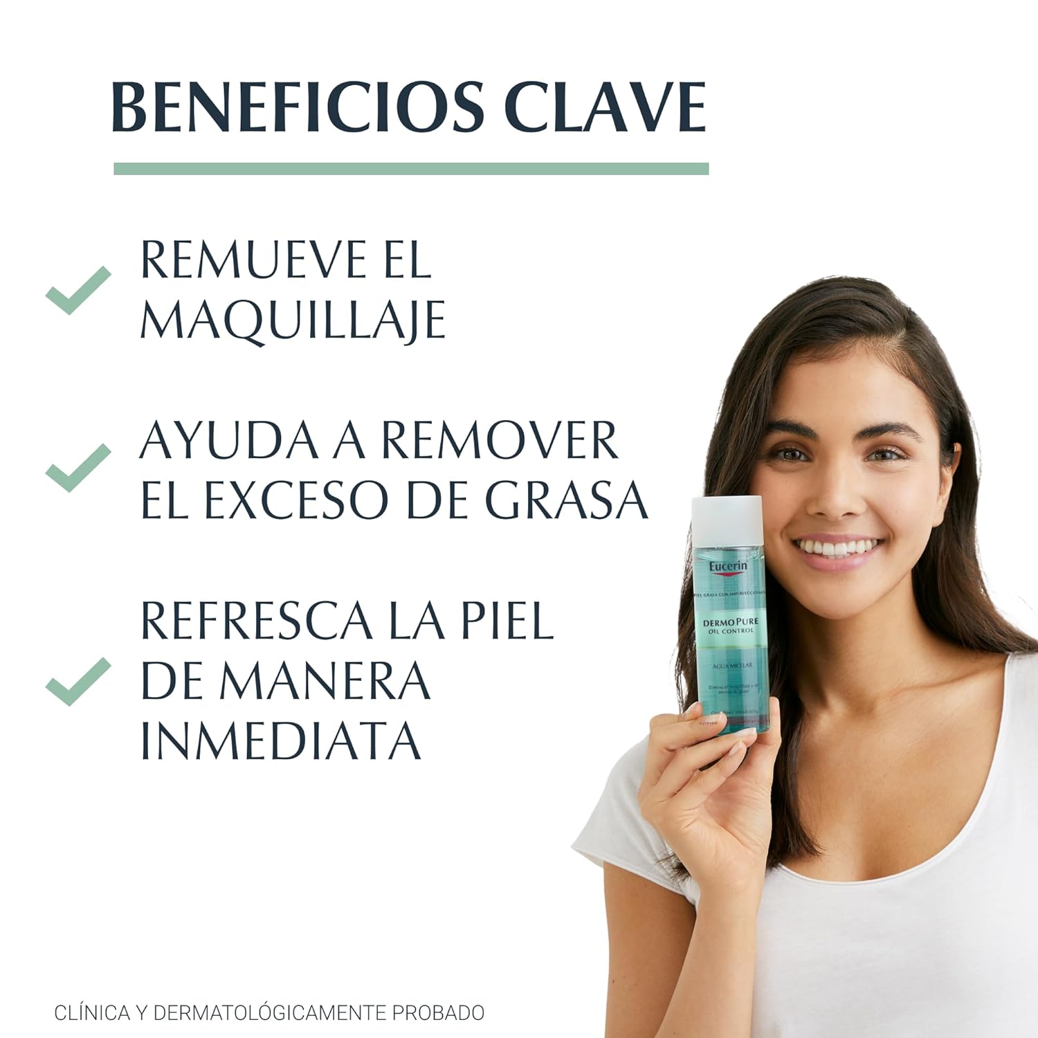 Eucerin Dermopure Oil Control Agua Micelar Piel Grasa 200Ml