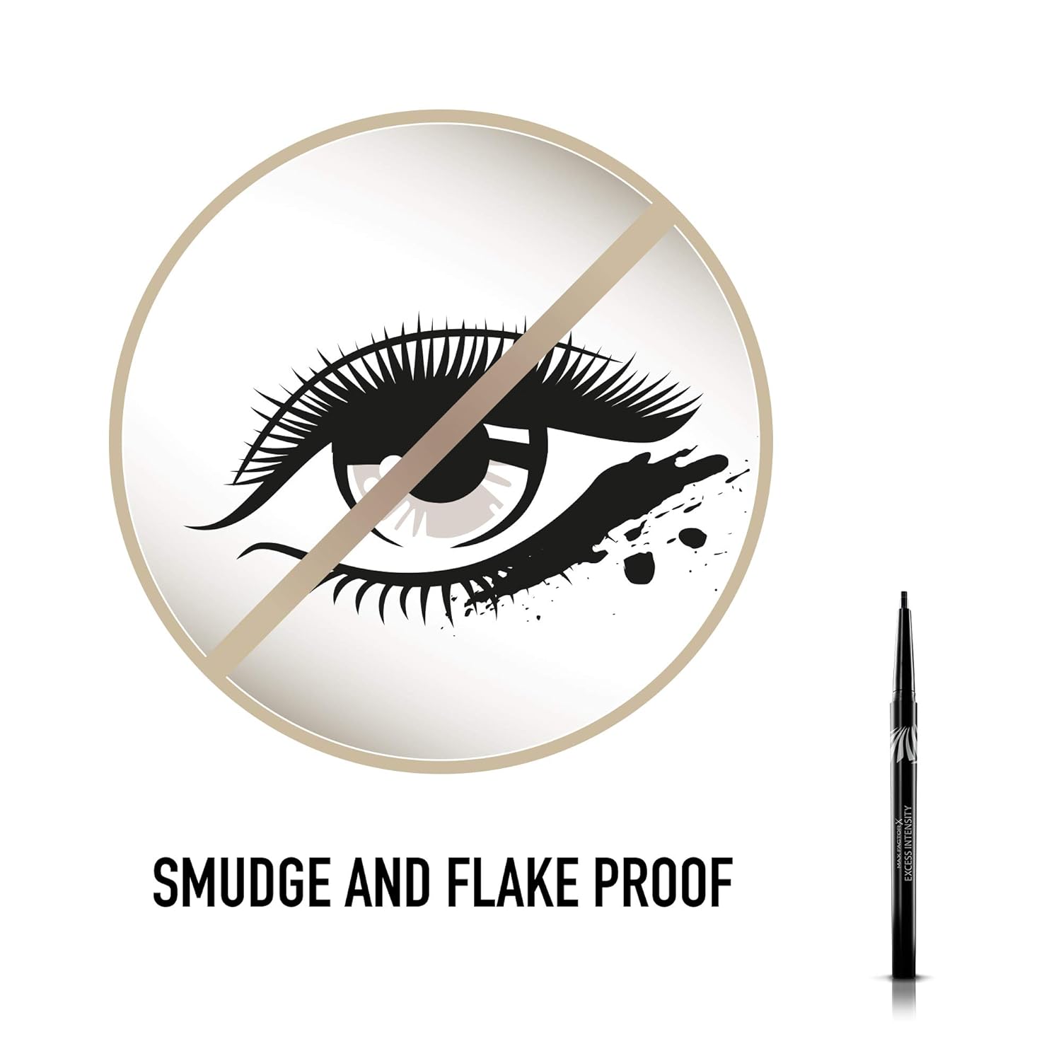 Max Factor Excess Intensity Longwear Eyeliner, No. 04 Excessive Charcoal, 0.006 Ounce