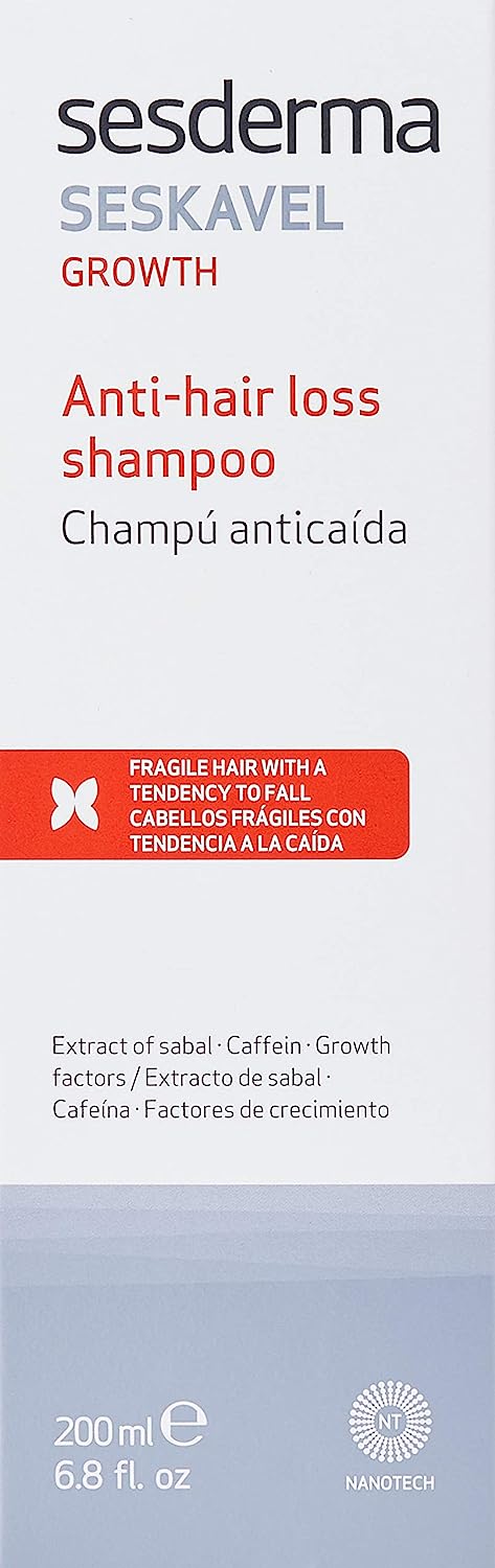 Sesderma SESKAVEL Strengthening Hair Shampoo, 6.8 Fl Oz (Pack of 1)