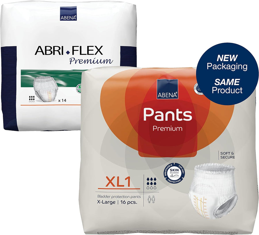 Abena Pants, Premium Protective Underwear, Level 1, (Extra Small To Extra Large), Extra Large, 16 Count