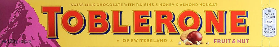 Toblerone Fruit & Nut (100g)