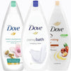 Dove Body Wash Variety Set of 3, Pistachio Cream and Mangolia, Caring Bath, Nourishing Care Argan Oil, 25.36 Ounce Each