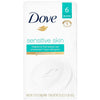 Dove Beauty Bar Gently Cleanses and Nourishes Sensitive Skin Effectively Washes Away Bacteria While Nourishing Your Skin, 3.75 oz, 6 Bars