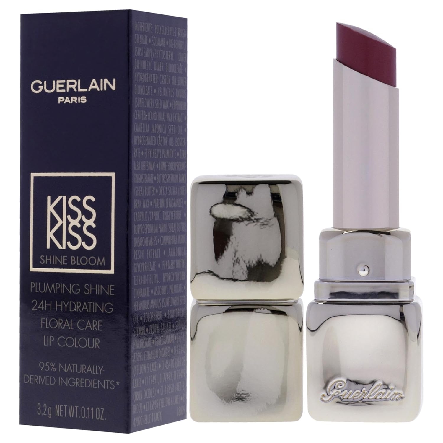 Guerlain Kiss Kiss Shine Bloom Lipstick - 229 Petal Blush for Women - 0.11 oz Lipstick