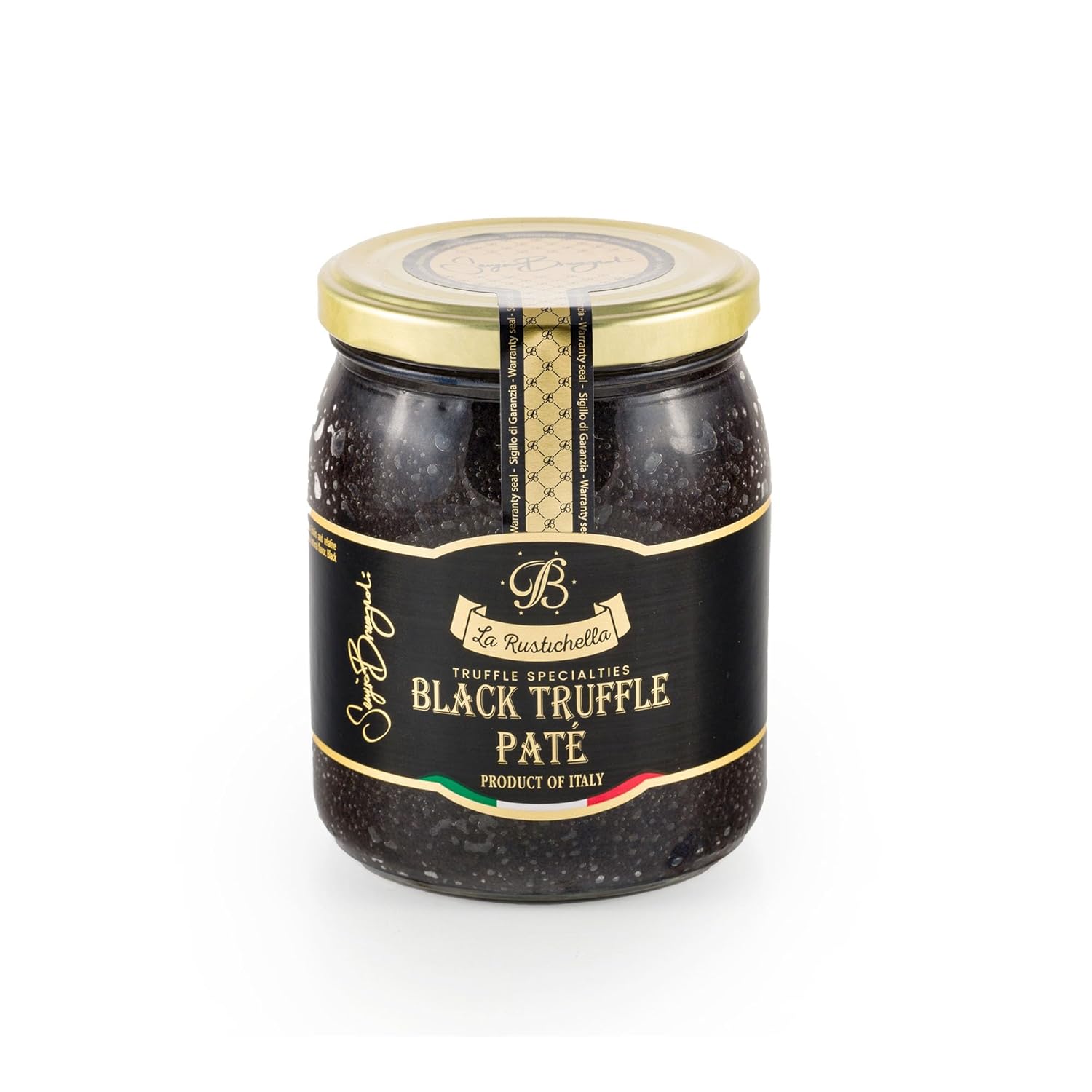La Rustichella - Black Truffle Pate Large (500g, 17.64 OZ) Vegan, Gluten Free, Cholesterol Free
